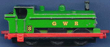 thomas the tank engine green train, view of right side