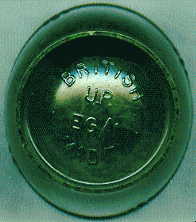 underside of bakelite egg cup: it says, BRITISH MADE, U.P., EG/1