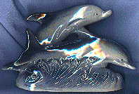 dolphin ornament, front view