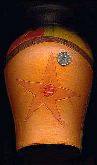 bright studio vase: star illustration