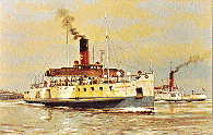 postcard of Humber Ferry: PS Lincoln Castle