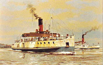 postcard of humber ferry PS LINCOLN CASTLE
