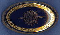 Limoges oval trinket box: view from top