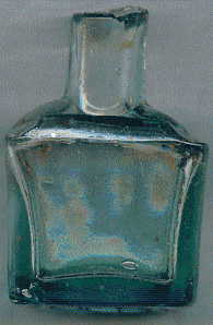 victorian ink bottle: back view