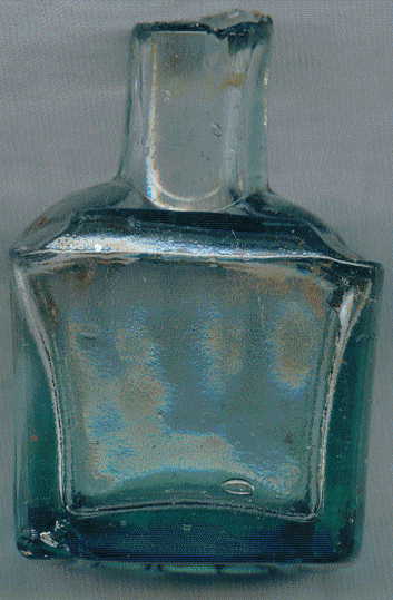 victorian ink bottle: back view