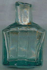 victorian ink bottle: front view