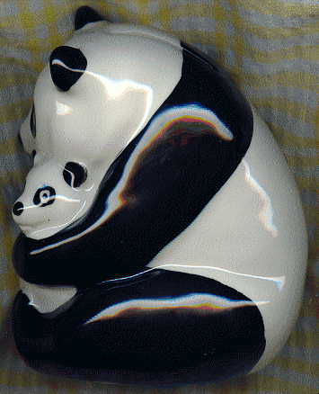 wade natwest money box panda: view of left side