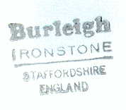 burleigh ironstone staffordshire england stamp