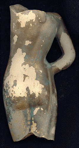 back of statuette torso