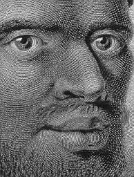 C18 Webber print: closeup of face